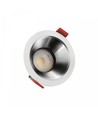 FIALE COMFORT indbygningsspot - Til GU10, aluminium, hvid ring, uden lyskilde