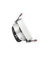 FIALE COMFORT indbygningsspot - Til GU10, aluminium, hvid ring, uden lyskilde
