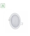 6W Ø11,5cm 2-i-1 indbygnings- og påbygningspanel - 750lm, 4000K, hvid kant, rund design