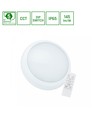 18W/24W Nymphea City Pro 2 CCT LED loftlampe - 3500lm, IP65, IK08, indbygget sensor, fjernbetjening, 5 års garanti
