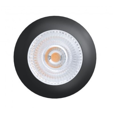 LEDlife Unni68 møbelspot - Hul: Ø5,6 cm, Mål: Ø6,8 cm, RA95, sort, 12V DC - Dæmpbar : Dæmpbar, Kulør : Varm