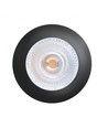 Unni68 Ø6,8cm møbelspot RA95 - 12V DC, Hul: Ø5,6 cm, Mål: Ø6,8 cm, Sort