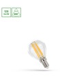 E14 5,5W LED kronepære - G45, filament, klar, 700lm, 4000K, 300° lysspredning
