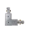 1-faset L-samler til skinnespots - Hvid, 1F3W