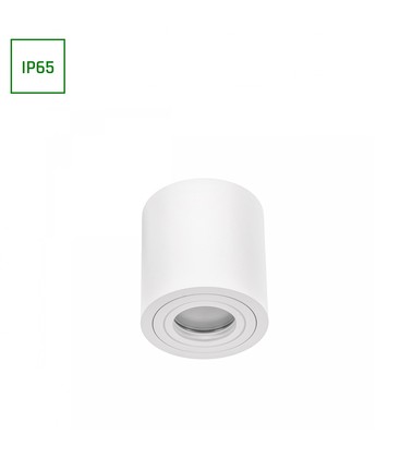 Chloe IP65 - rund, hvid, GU10 LED Armatur/lampe uden lyskilde