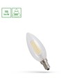 E14 4W LED kertepære - C35, Kultråd, klart glas