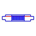 Fleksibel samler til SPS2 skinner - Sort, 3-faset, Spectrum