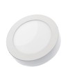 12W Ø17cm LED indbygningspanel - 6000K, hvid kant, 120 grader, IP20 indendørs