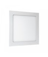 12W 17x17cm LED indbygningspanel - 3000K (Varm hvid)