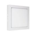 Algine Eco LED firkantet IP20 varm hvid - 230V, 12W, loftpanel hvid ramme overflademonteret