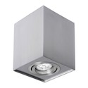 Chloe GU10 - IP20, firkantet, sølv, justerbar, spot (LED Armatur/lampe uden lyskilde)