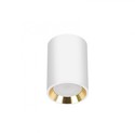 LED Armatur/lampe uden lyskilde, CHLOE MINI P20, hus hvid, ring guld, kant hvid