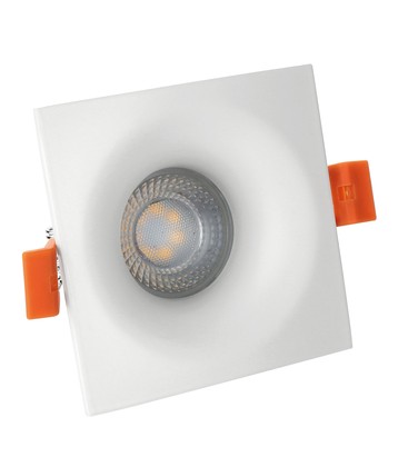FIALE V GU10 - firkantet, hvid (LED Armatur/lampe uden lyskilde)