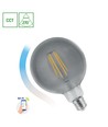E27 4,9W LED globepære - G95, stor kugleform, til åbne lamper