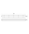 60cm 24W Limea LED armatur - IP65, 2400lm, 4000K, transparent cover, garage/værksted