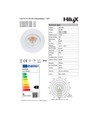 D3 Tilt360 Full Spectrum LED indbygningsspot RA97 - 3000K, Sort