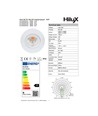 D8 Tilt360 LED indbygningsspot RA97 - 3000K, Sort
