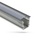 Profil Dyb 1M - Armatur uden lyskilde, LED-Strips, Mælkehvidt Cover