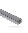 1m aluprofil - Påbygning, klar cover, 1 meter