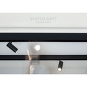 System Shift Spot M - Lys 44x157x178mm, 10W, 24°, Sort, 2 kredsløb