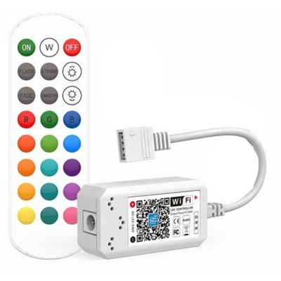 Smart Home RGB controller – Virker med Google Home Alexa og smartphones 12V (144W) 24V (288W)