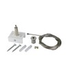 Ophængs wire til 3-faset skinner - Hvid, 3m, Spectrum, 1 stk.