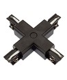 X-samler til 3-faset SPS skinner - Sort, Spectrum