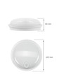 Spectrum 20W Teknik lampe - IP54, IK07, 230V, Rund, 4000K, PIR sensor.