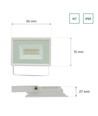 10W projektør - IP65, Hvid, arbejdslampe