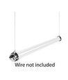 150cm 45W Dura69 LED armatur, Gennemfortrådet - IP69, 150lm/W, IK08