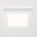 Restsalg: 15W LED 3i1 lyskulør loftslampe - Hul: 20 x 20 cm, Mål: 22 x 22cm, på- og indbygning, 230V, inkl. lyskilde