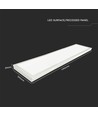 V-Tac 120x30 LED panel - 40W, 4400lm, indbygget i hvid ramme