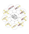 LED strip 8 i 1 samler - 10mm, enkeltfarvet, IP20, 5V-24V