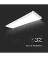 V-Tac 120x30 LED panel - 40W, 4400lm, indbygget i hvid ramme