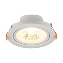 Restsalg: V-Tac 7W LED spotlight - Hul: Ø7,5 cm, Mål: Ø9,1 cm, 4,6 cm høj, 230V