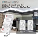 Gledopto Pro 2i1 Zigbee strip controller - Hue kompatibel, 12V/24V, 12V (144W) 24V (288W), Enkeltfarvet + CCT