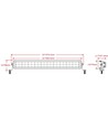 200W Bar Combo, LED lysbar - E-godkendt, dual positionslys, arbejdslampe