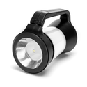 LED 3-i-1 Campinglampe/ overlevelseslampe - Drejedæmpning, 22 SMD, Sort - Bruger 3x AA-batterier