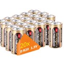 2 stk. D Batteri - 1,5V, R20D