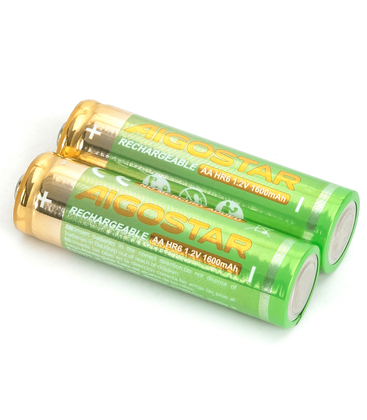 2 stk. Genopladeligt AA Batteri - 1600mAh, 1.2V