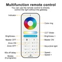 Gledopto RGB+CCT touch fjernbetjening - 6 zoner, batteri