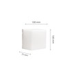 5W CCT væglampe - IP54 udendørs, 10x10cm