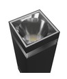 18W Torre ring væglampe - IP54 udendørs, CCT, firkantet, 3 lyskulører, sort, op/ned, inkl. lyskilde