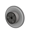 12W Væglampe - IP44 udendørs, Ø18cm, 3 lyskulører, grå, CCT