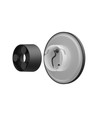 9W Væglampe - IP44 udendørs, Ø12cm, 3 lyskulører, CCT, sort