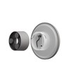 9W Væglampe - IP44 udendørs, Ø12cm, 3 lyskulører, Grå, CCT