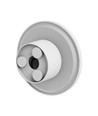 9W Væglampe - IP44 udendørs, Ø12cm, CCT, 3 lyskulører, hvid