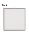 60x60 bagbelyst CCT LED panel - 36W, sort kant, 140lm/W