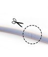5m 11,5W/m Lyseblå Neon COB strip - 230V, IP67, 288 LED, Kan klippes for hver 10cm