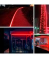 5m 11,5W/m Rød Neon COB strip - 230V, IP67 vandtæt, 288 LED, kan klippes for hver 10cm